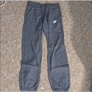 Gray Nike sweatpants